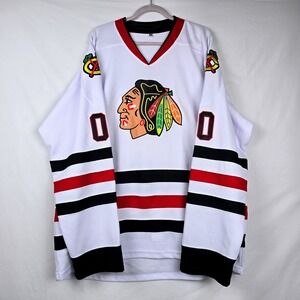 Christmas Vacation Clark Griswold Hockey Jersey White #00 Movie Prop XXXL